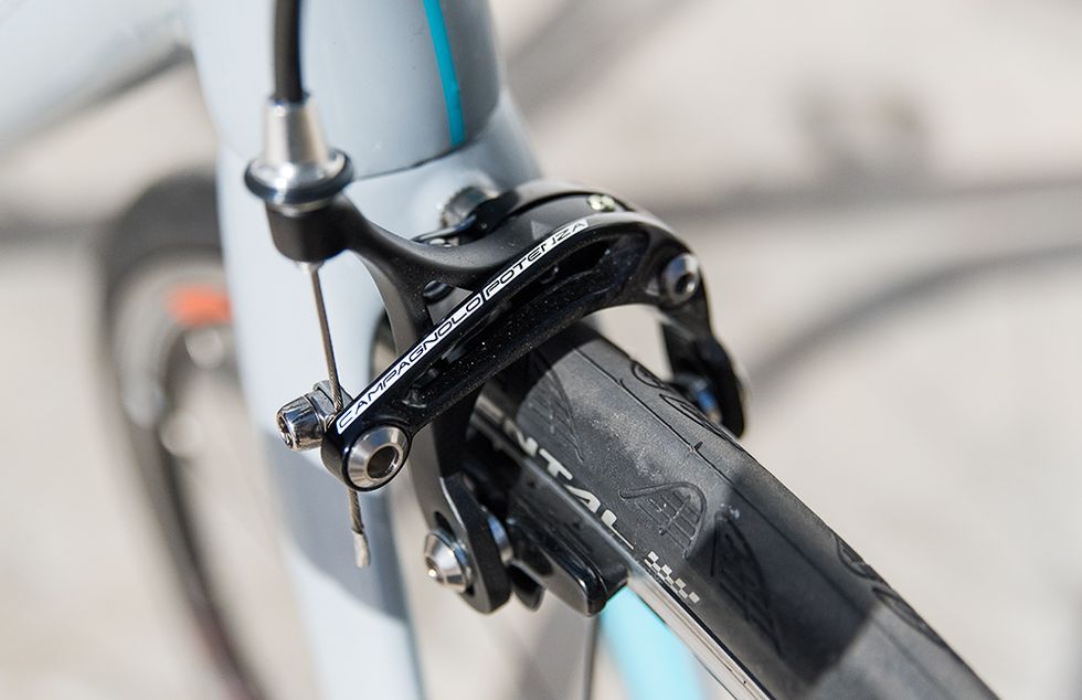 The design of the calipers is little changed, but a new pad compound improves performance