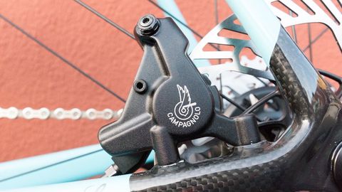 preview for Smooth Braking and Powerful Features Come To Campy's Hydraulic Disc Brakes