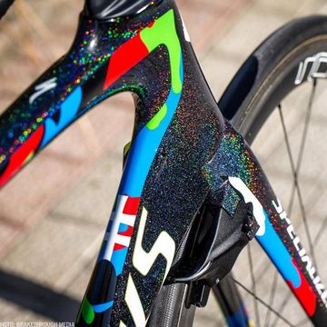 Glitter! Splatters! Custom graphics! Specialized Bikes designer Ron Jones pushes bike style to a whole new level with these bespoke paint schemes.