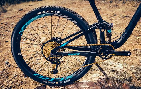 The 1x drivetrain on the 2018 Giant Anthem Advanced Pro 29.