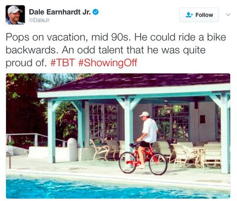 Dale Earnhardt Jr.'s Twitter feed. 