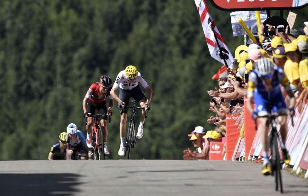 chris froome finish stage 5 tdf