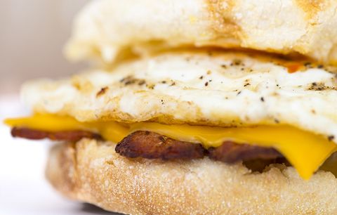 A breakfast sandwich is a healthier fast food option