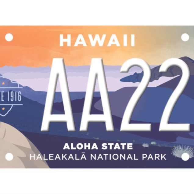 hawaii park license plate