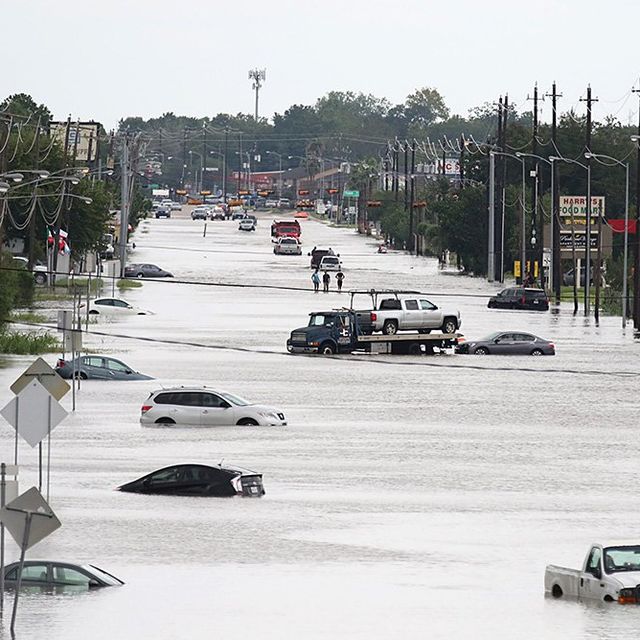 Houston during Hurricane Harvey