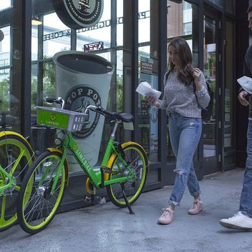 LimeBike dockless bike share in Seattle