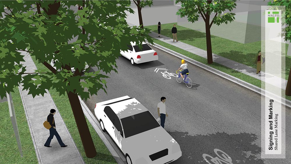 Shared lane marking deals