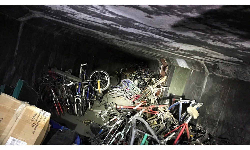 1,000 Bikes Found in California Tunnels