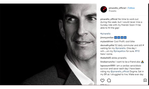 Pinarello Instagram Ad Man