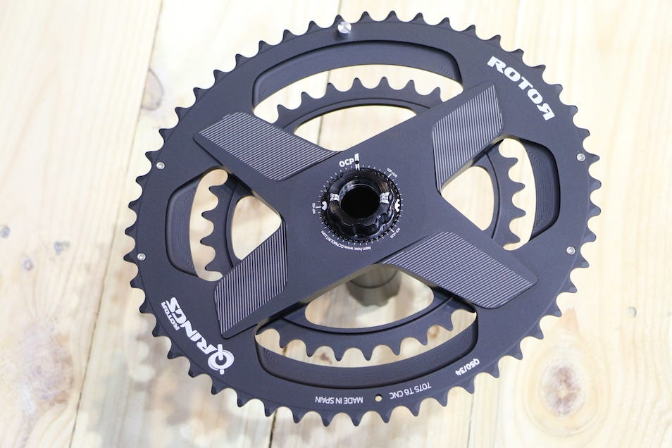Review of Rotor's New Aldhu 3D+ Cranks and Spidering | Bicycling