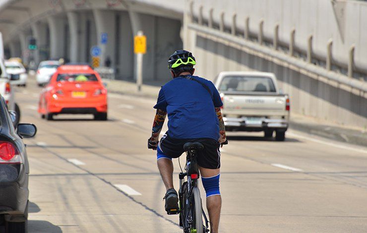 can you ride a bike on the highway