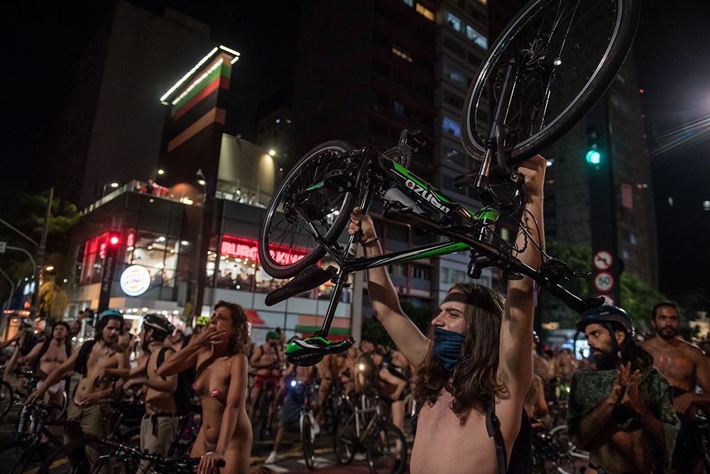 Sao Paulo World Naked Bike Ride