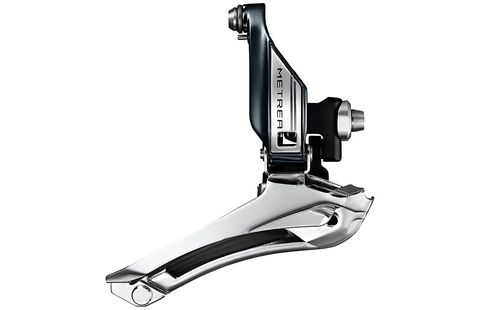 The Metrea front derailleur is optimized for the group's 46/32 chainring combo