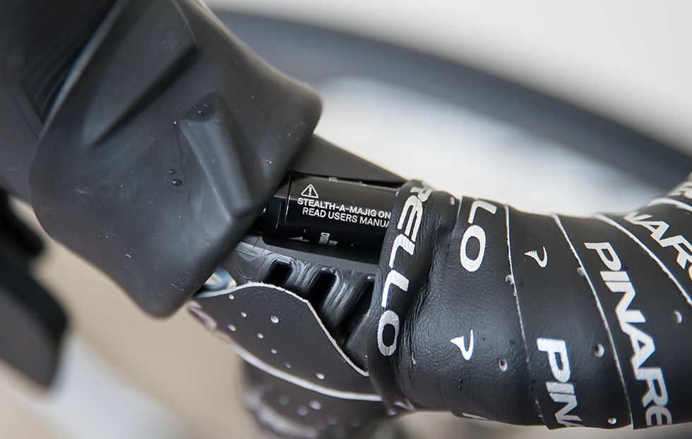 SRAM's Stealth-A-Majig tucks into a pocket in the hood