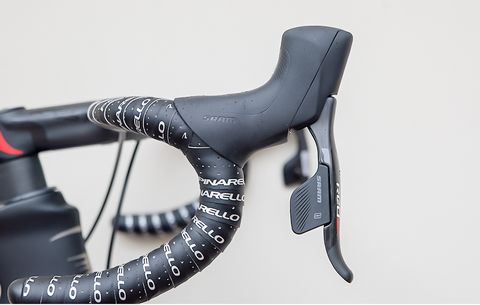 Presumably, eliminating the mechanical-shifting system allowed SRAM to make a more elegant hydraulic lever