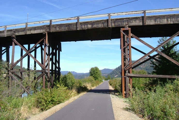 trail of coeur d'alenes long bike trails