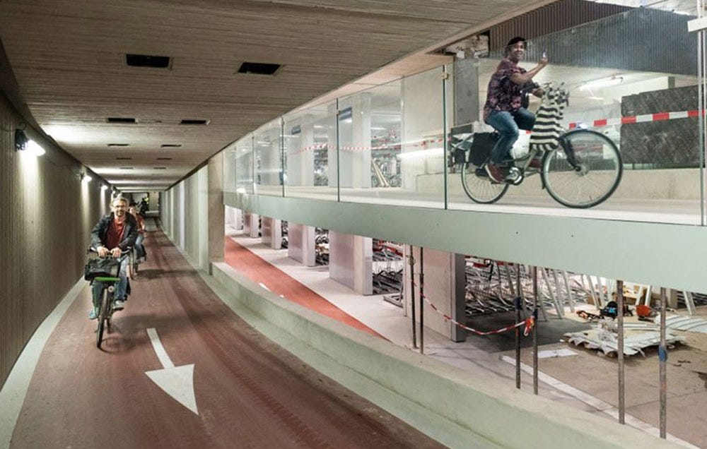 This Dutch City Opened the World's Biggest Bike-Parking Garage - WorlDs Largest Bike Parking Garabe NetherlanDs Designboom 001 1503518402