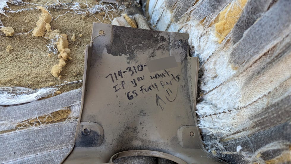 1965 Plymouth Fury III Sedan in Colorado Junkyard