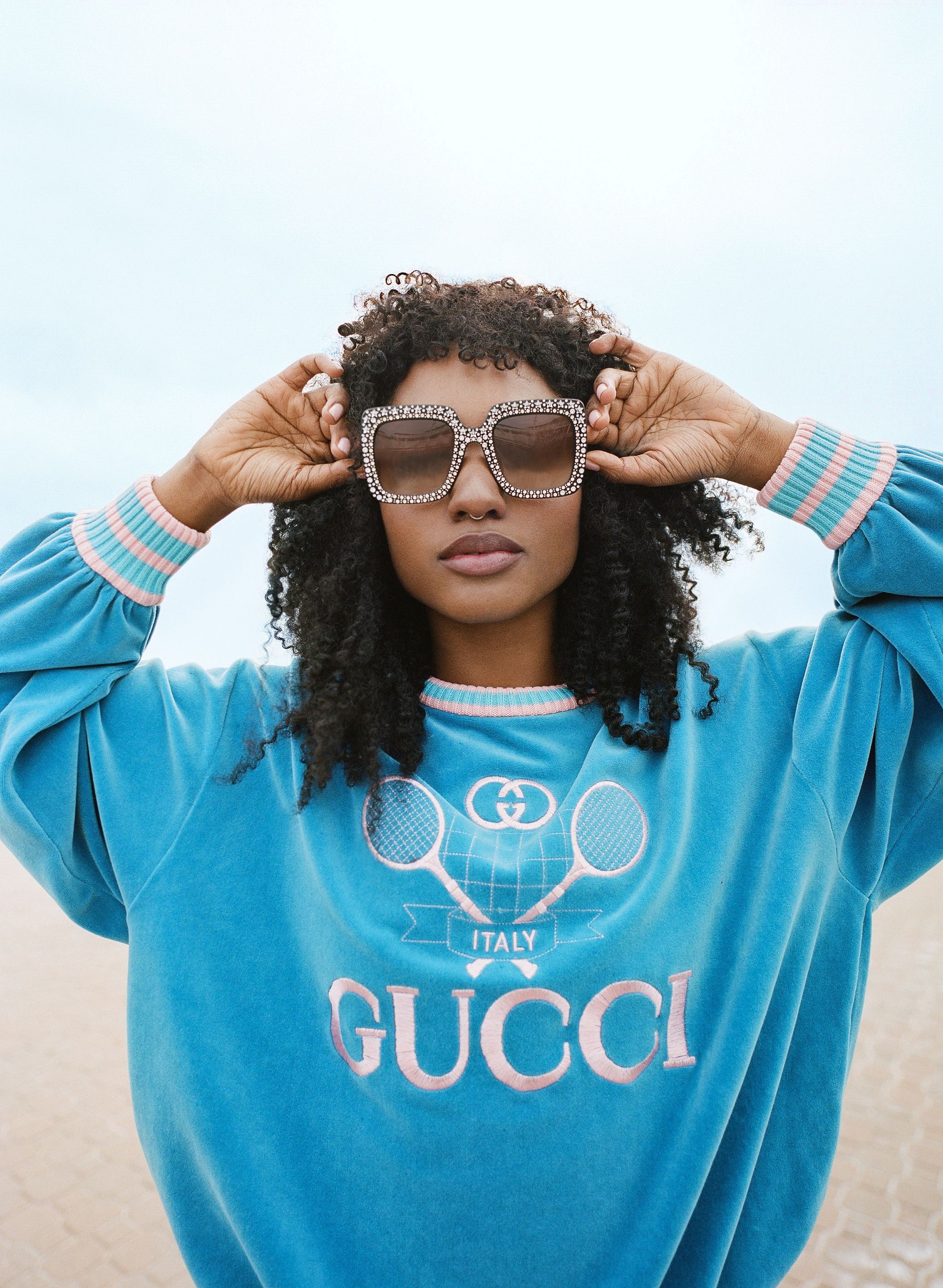 Gucci tennis racket sweater hotsell