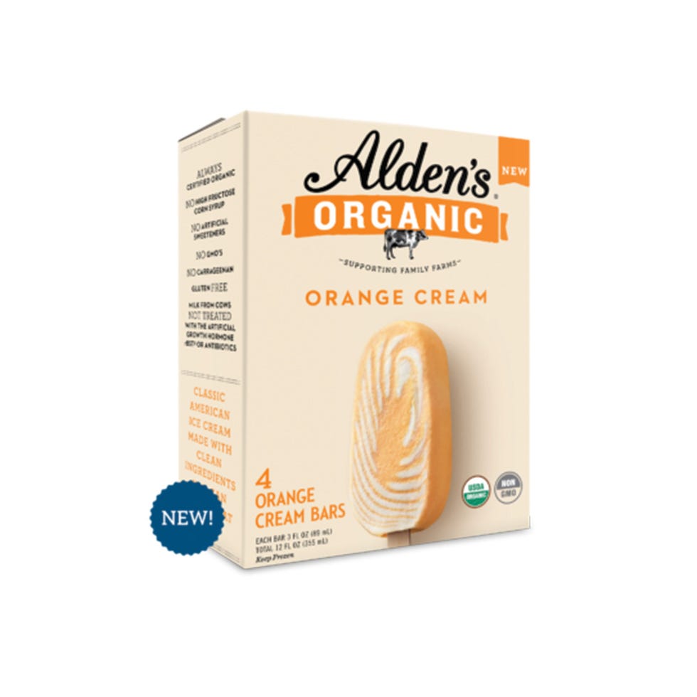 Alden's Organic Orange Cream bars