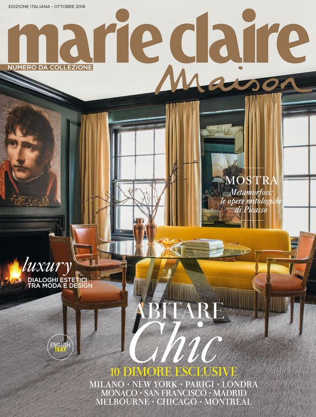 Room, Property, Furniture, Interior design, Living room, Home, Yellow, Magazine, Classic, House, 