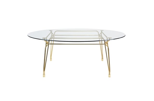 Furniture, Coffee table, Table, End table, Outdoor table, Sofa tables, Oval, Glass, Rectangle, 