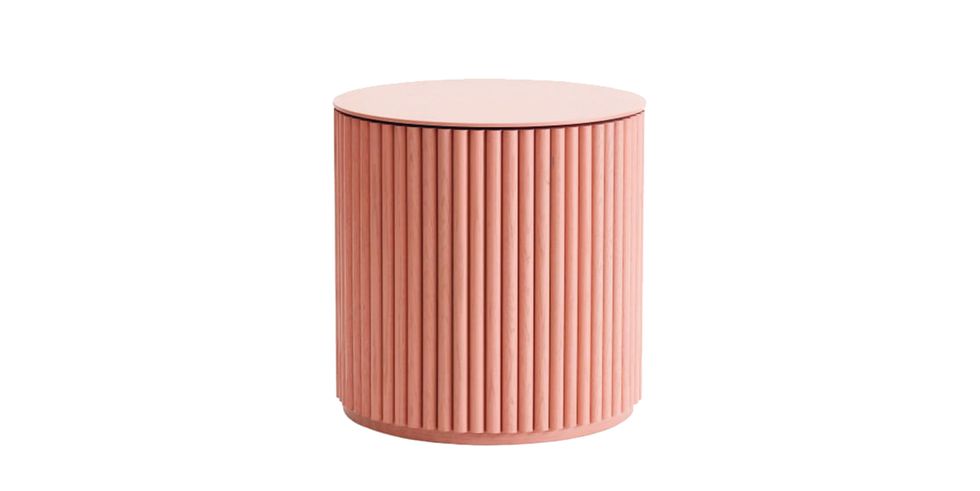Cylinder, Orange, Table, Material property, Stool, Furniture, Beige, Peach, 