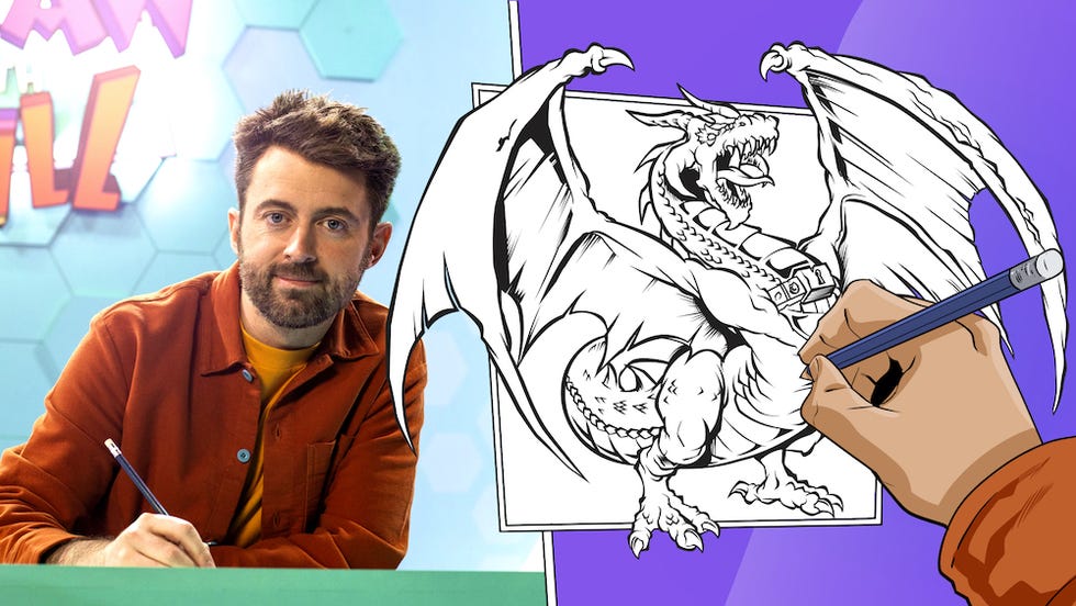 will uses all of the skills we’ve learned to draw ferno the fire dragon from beast quest pro tip how to draw wings