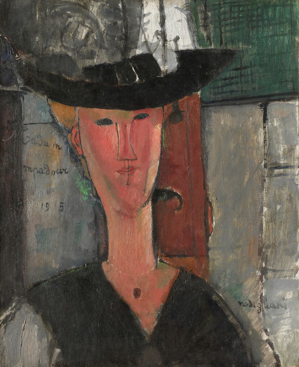 amedeo modigliani,﻿ madame pompadour, beatrice hastings, the art institute of chicago, ﻿joseph winterbotham collection, ﻿ancienne collection paul guillaume