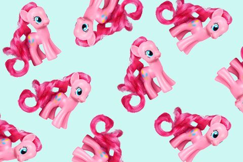 Pink, Animal figure, Pony, Octopus, Toy, 