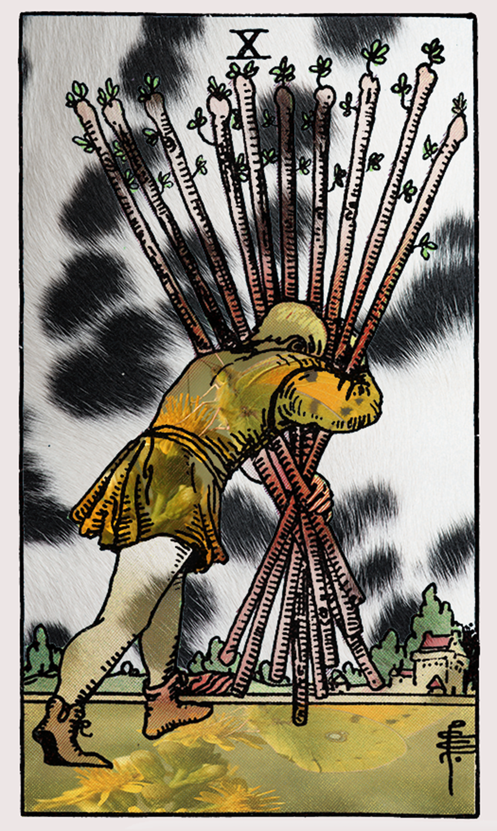 ten of wands tarot card