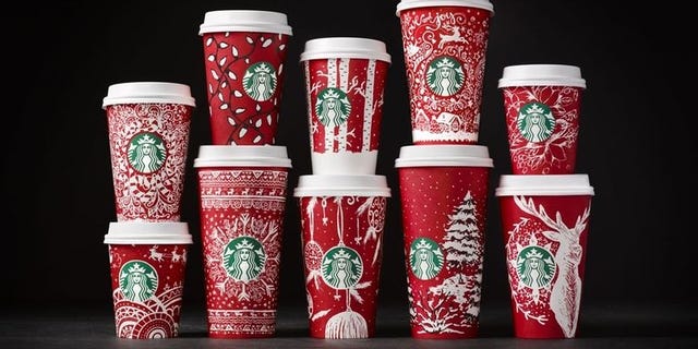 Starbucks has released 12 new holiday cup designs. Check them out.