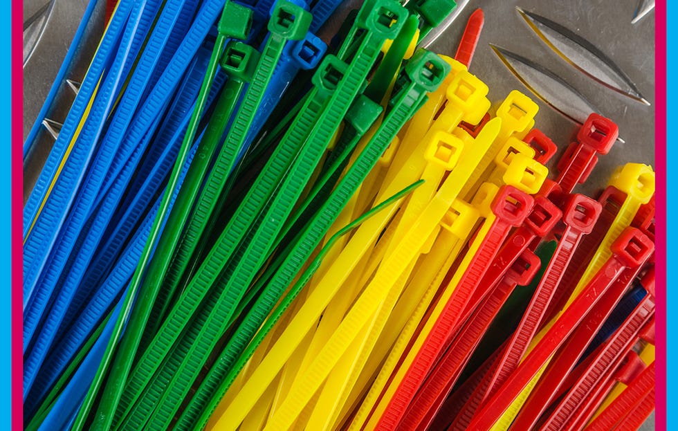 Colored zip ties