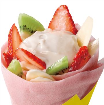 日本,巴西莓,FRUTA FRUTA Açaí Cafe,微風南山,莓果泥,可麗餅,粉紅,冰淇淋,甜點,素食