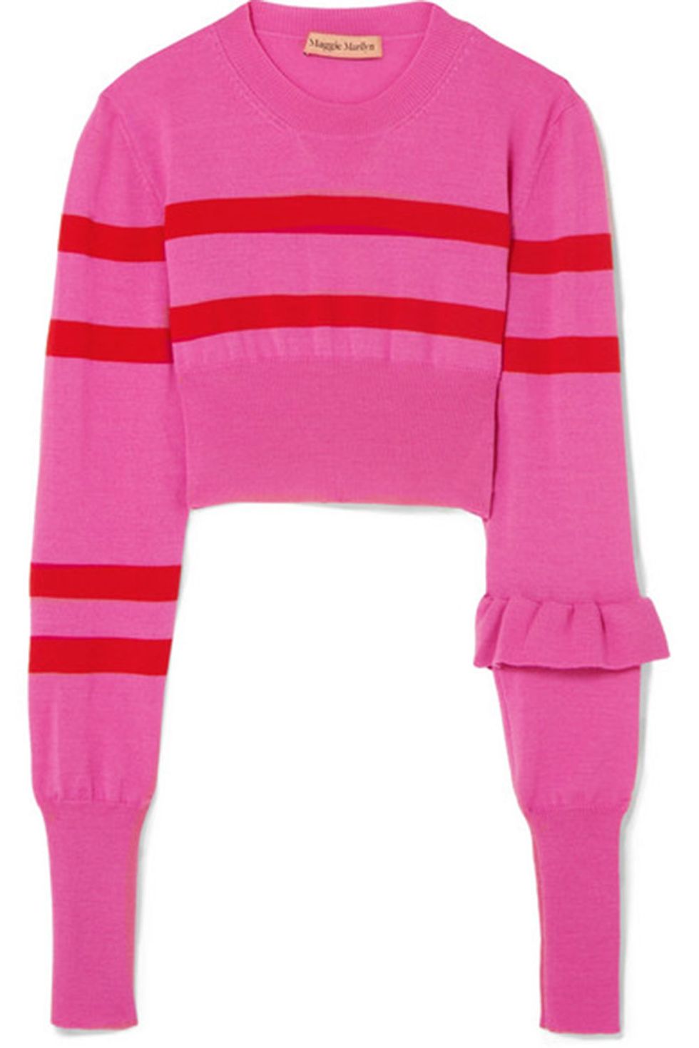 Clothing, Pink, Sweater, Sleeve, Magenta, Outerwear, Top, Sweatshirt, Jersey, Long-sleeved t-shirt, 