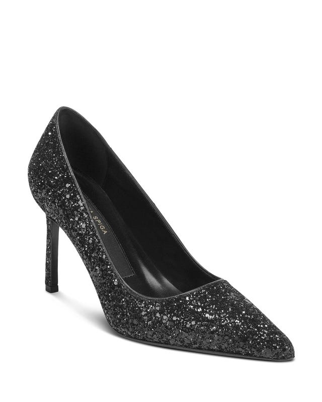 Footwear, High heels, Court shoe, Basic pump, Shoe, Glitter, Leather, Fashion accessory, Embellishment, 