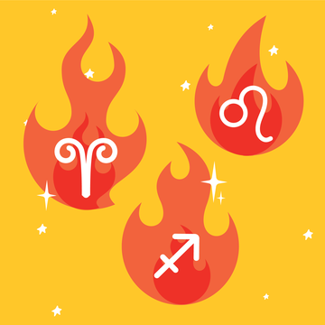 fire signs zodiac signs art