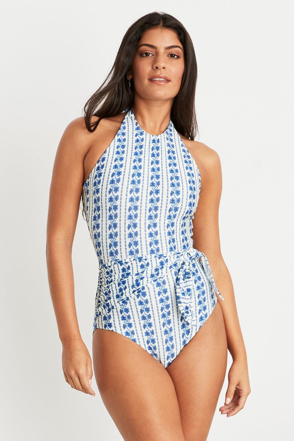 Women's Apt. 9® Asymmetrical Shoulder Floral One-Piece Swim Suit