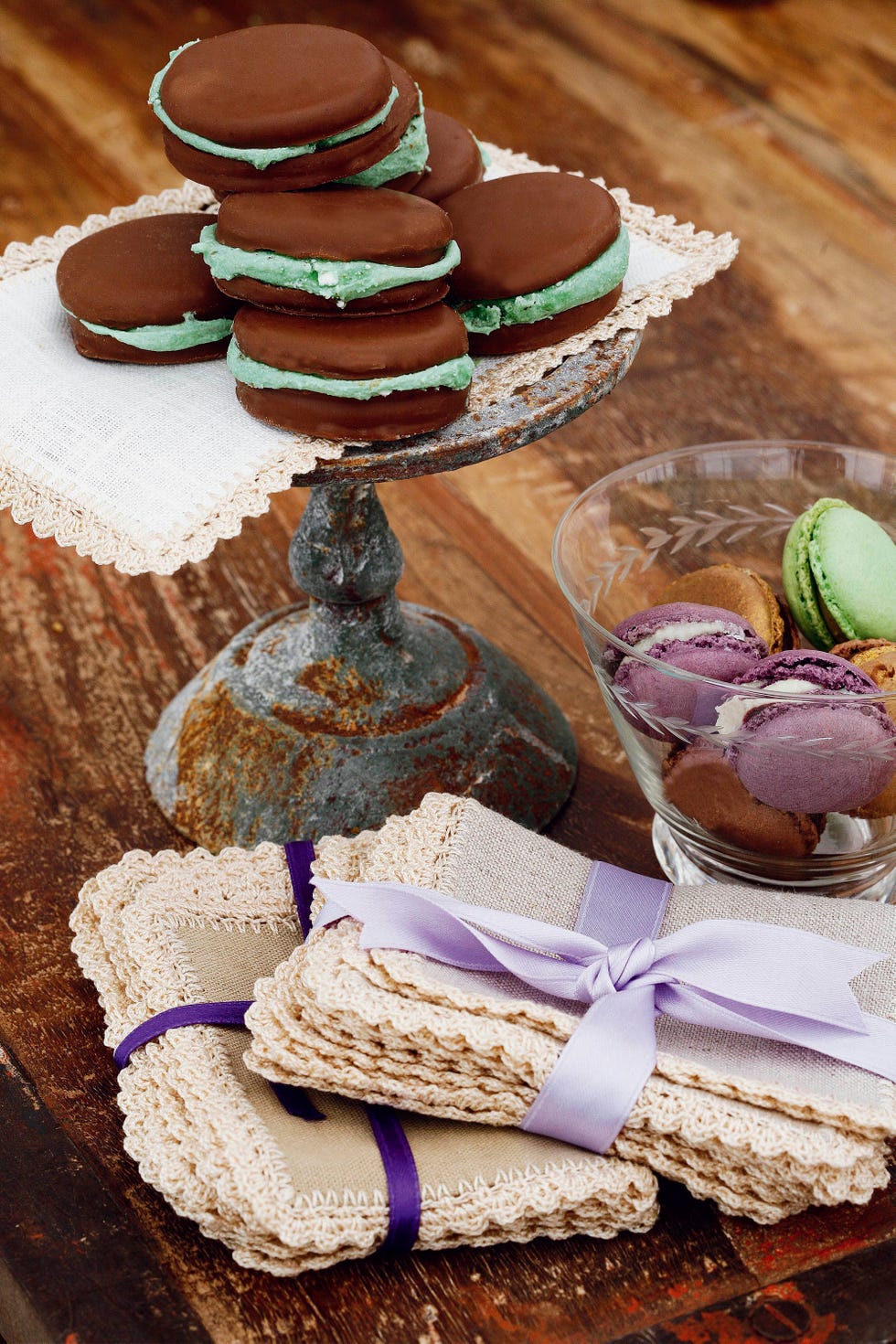 galletas de chocolate y menta