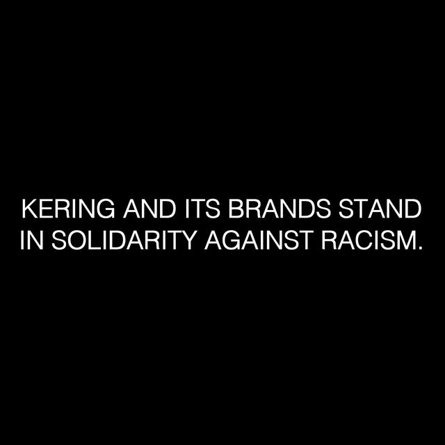 ケリングおよび全てのグループ・ブランドが、反人種差別活動への連帯を表明