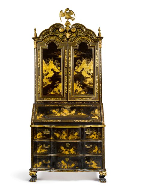 Furniture, Antique, Cupboard, Napoleon iii style, Brass, Metal, 
