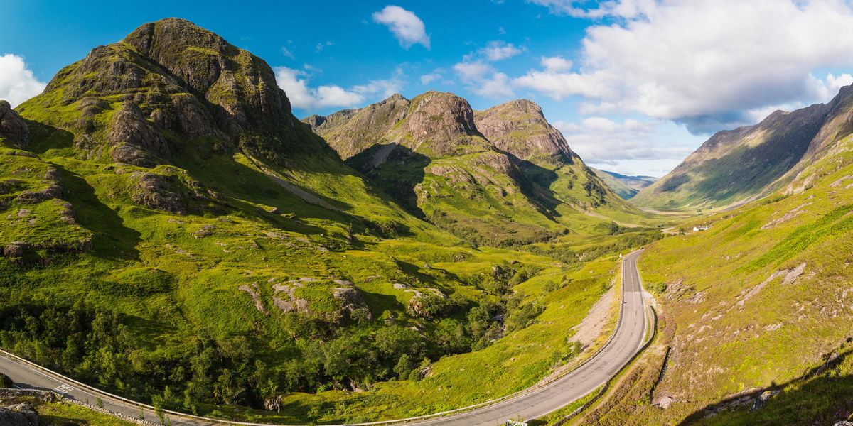 Drive through the best of Britain's countryside on a scenic tour of Scotland