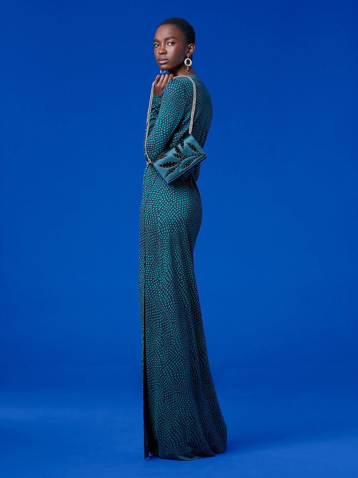 Kassia printed mesh maxi dress in multicoloured - Diane Von Furstenberg |  Mytheresa