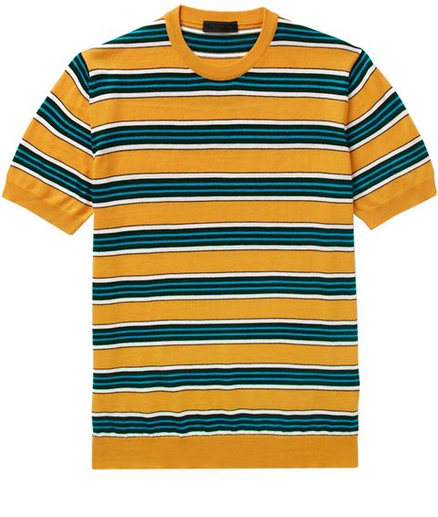 T-shirt, Clothing, Yellow, Sleeve, Product, Orange, Active shirt, Line, Polo shirt, Top, 