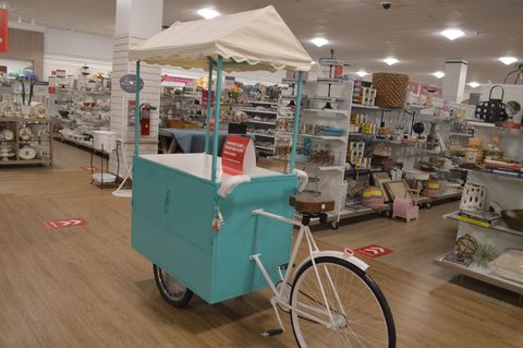an ice cream cart bike from homegoods
