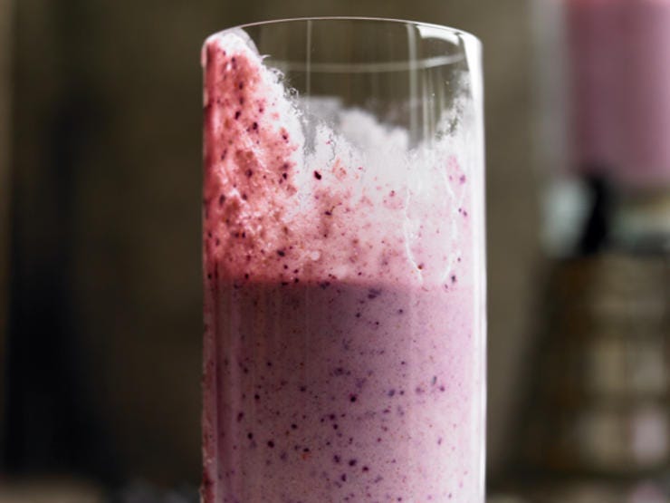 Banana-Blueberry-Soy Smoothie