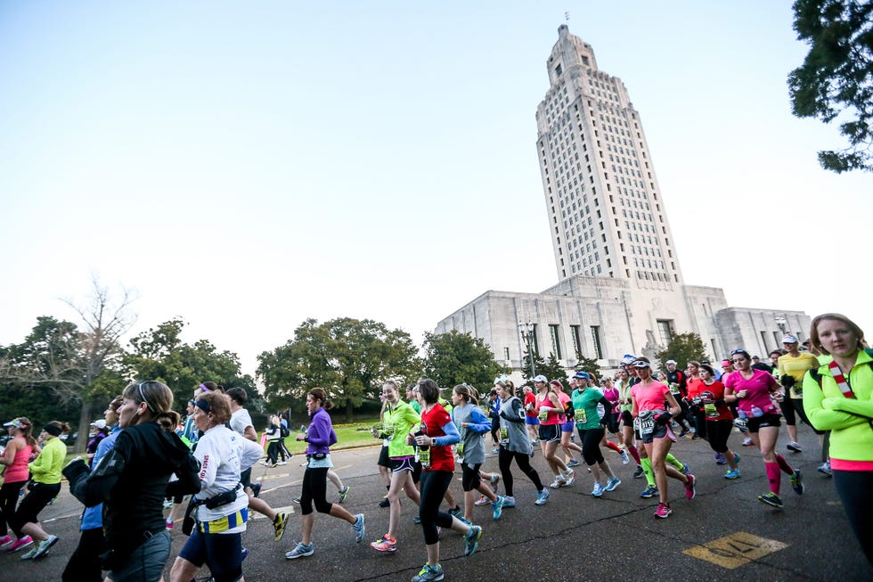 Footwear, People, Crowd, Recreation, Endurance sports, Social group, Sportswear, Athletic shoe, Running, Tower, 
