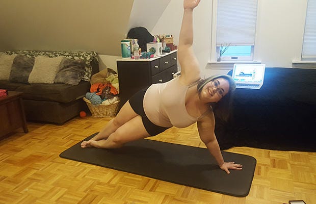 Side plank pose