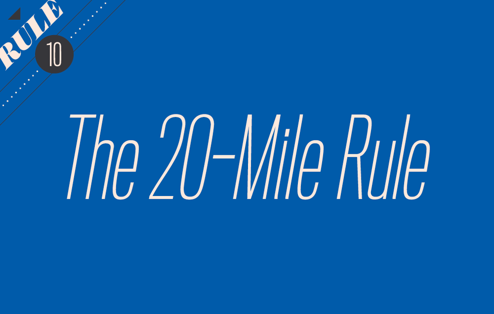 The 20-mile rule