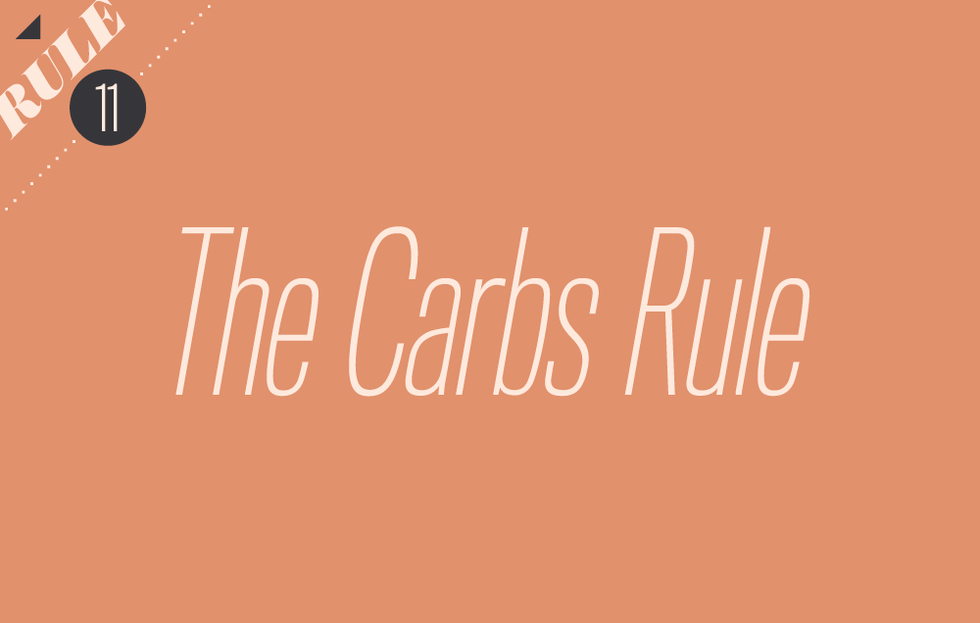 The carbs rule